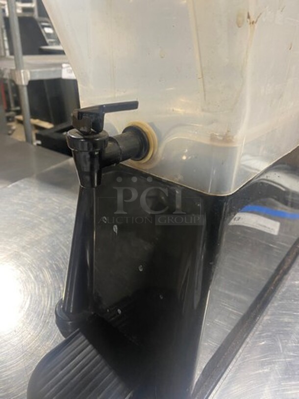 Countertop Beverage Dispenser! Clear And Black Poly! - Image 6 of 7