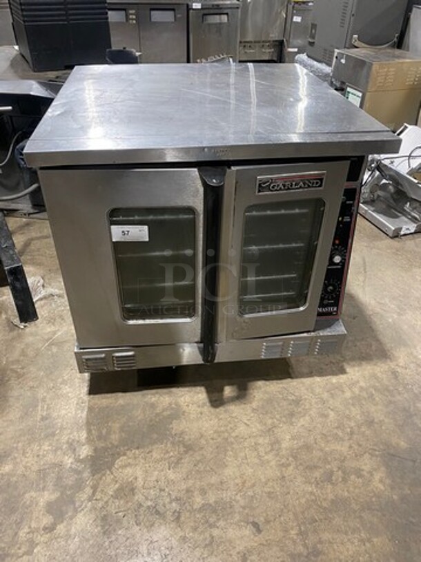 SWEET! Garland Master 200 SERIES Commercial Natural Gas Powered Convection Oven! With View Through Doors! Metal Oven Racks! All Stainless Steel!