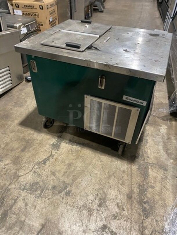 Delfield Commercial Worktop/ Ice Cream Counter! On Casters! Model: KCF36 SN: 84784908M 115V 60HZ 1 Phase - Image 3 of 7