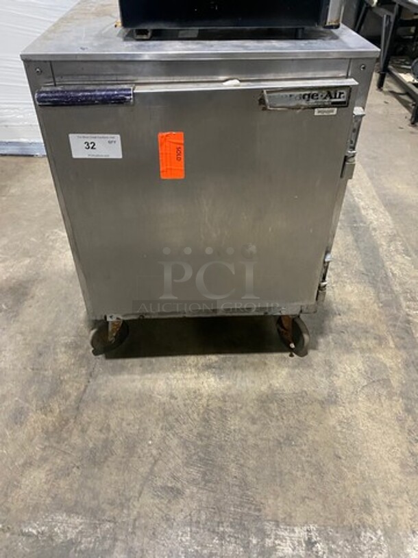Beverage Air Commercial Single Door Undercounter Cooler! Stainless Steel! On Casters! Model: UCR27 SN: 3342816 115V 60HZ 1 Phase - Image 1 of 7