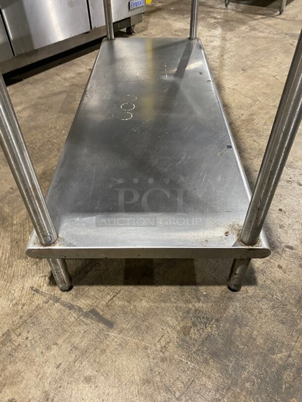 WOW! All Stainless Steel Work/Prep Table! With Backsplash! With Underneath Storage Space! On Legs! - Image 7 of 7