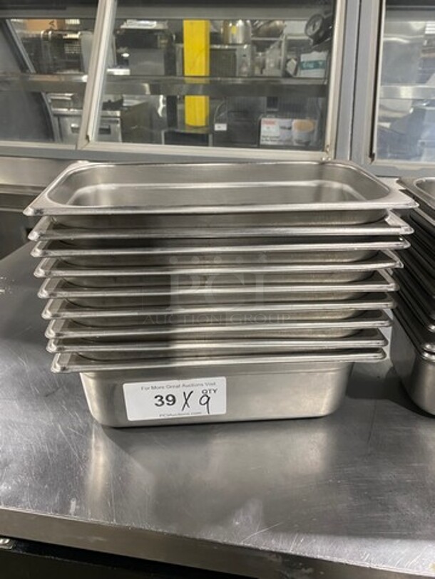 Commercial Steam Table/ Prep Table Food Pans! All Stainless Steel! 9x Your Bid! - Image 1 of 4