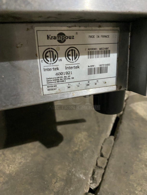 Krampouz Commercial Countertop Dual Waffle Maker! All Stainless Steel! 240V 60HZ 1 Phase - Image 8 of 9