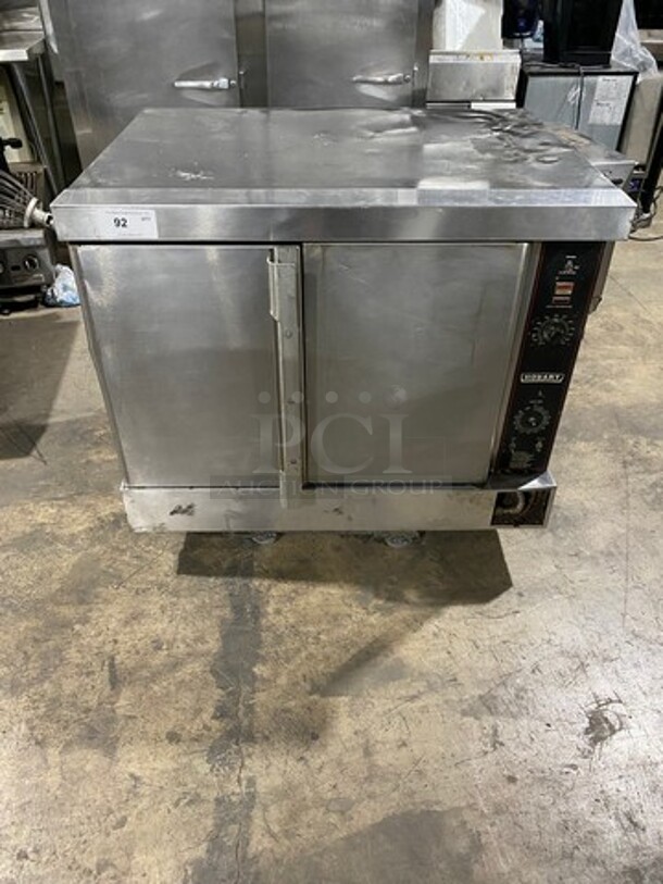 Hobart Commercial Gas Powered Convection Oven! With Solid Doors! With Metal Oven Racks! All Stainless Steel!