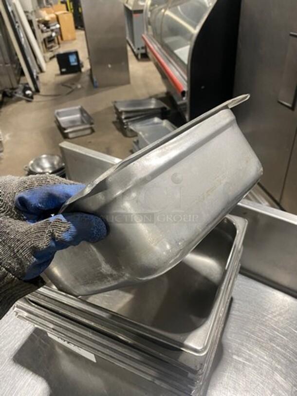 Winco Commercial Steam Table/ Prep Table Food Pans! All Stainless Steel! 6x Your Bid! - Image 3 of 6