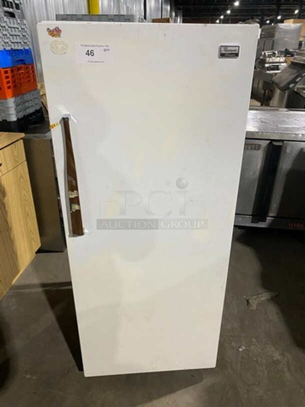 Whirlpool Single Door Freezer! With Racks And Shelves! Model: EEV124F - Image 1 of 11
