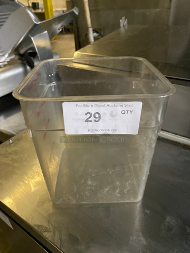 Cambro Poly Clear 8Qt food Container!