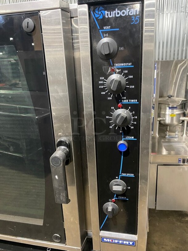 Moffat Turbofan Commercial Double Deck Convection Oven! With One View Through Door! All Stainless Steel! Model E85A8HLD Serial 436157! 110/120v! On Casters! - Image 7 of 12