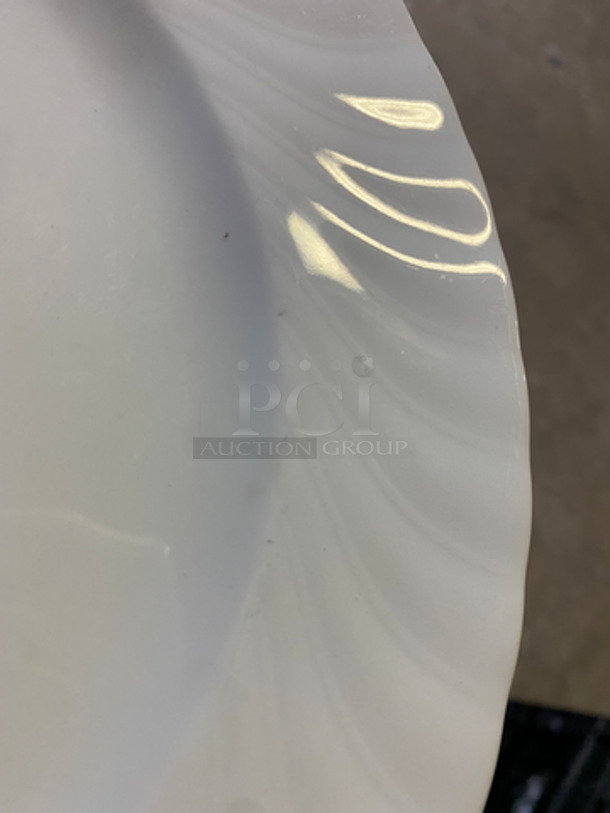 10" White Ceramic Plates! Includes Poly Crates! 3x Your Bid! - Image 5 of 5
