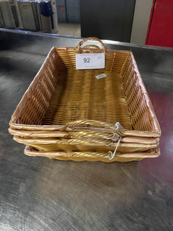 Multi-Purpose Use Woven Baskets! 4x Your Bid!