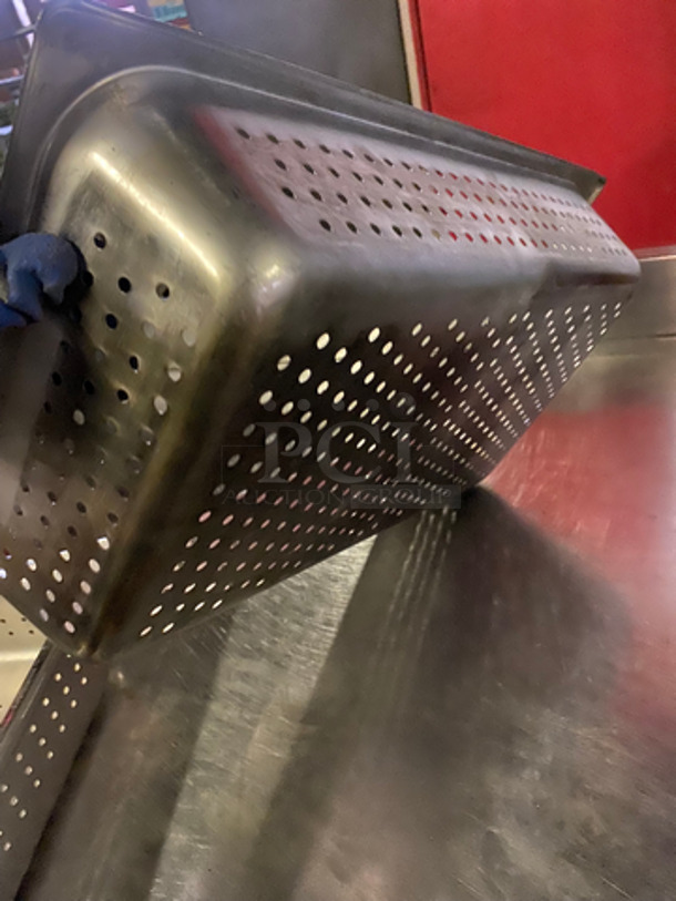 Assorted Size Stainless Steel Perforated Pans! 2x your Bid! - Image 3 of 4