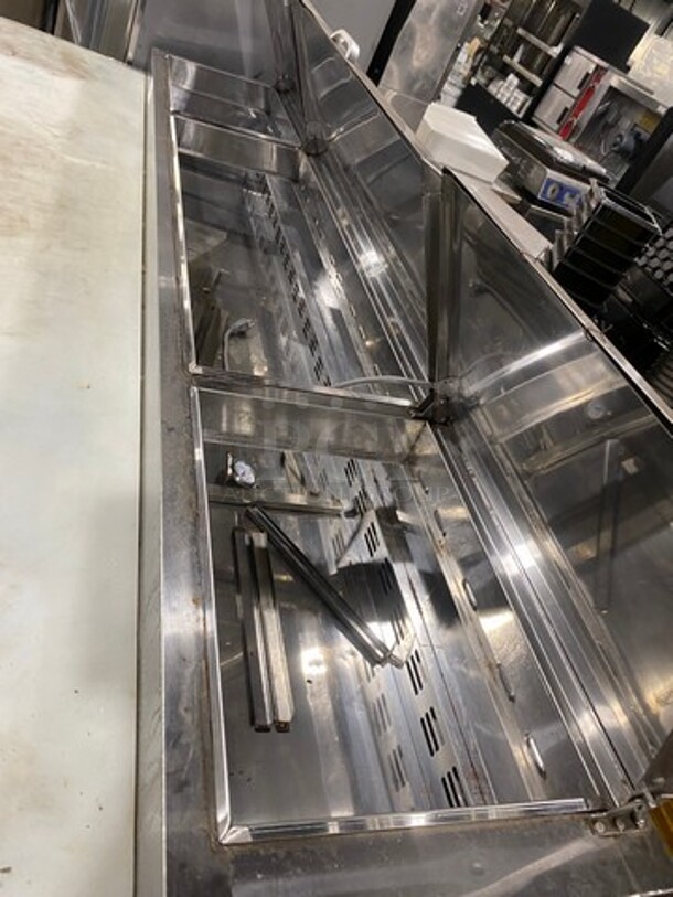Blue Air Commercial Refrigerated Pizza Prep Table! With Commercial Cutting Board! With 3 Door Storage Space Underneath! Poly Coated Racks! All Stainless Steel! Model: BAPP93 SN: EUUBAPP930009 115V 60HZ 1 Phase - Image 9 of 11