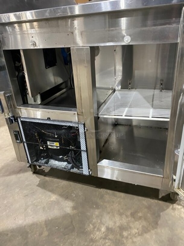 LATE MODEL! 2019 Cool Tech Commercial 2 Door Lowboy/ Worktop Cooler! Stainless Steel! On Casters! Model: CUST36LB SN: 025619 120V 60HZ 1 Phase - Image 5 of 9