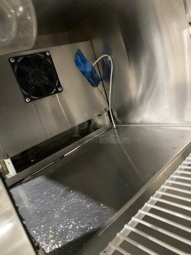 LATE MODEL! 2019 Cool Tech Commercial 2 Door Lowboy/ Worktop Cooler! Stainless Steel! On Casters! Model: CUST36LB SN: 025619 120V 60HZ 1 Phase - Image 7 of 9