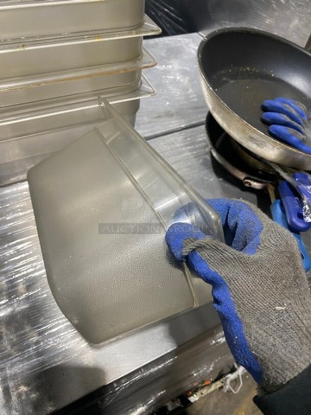 MISCELLANEOUS! Commercial Steam Table/ Prep Table Food Pans! Cambro Clear Poly Food Containers! 9x Your Bid! - Image 7 of 11