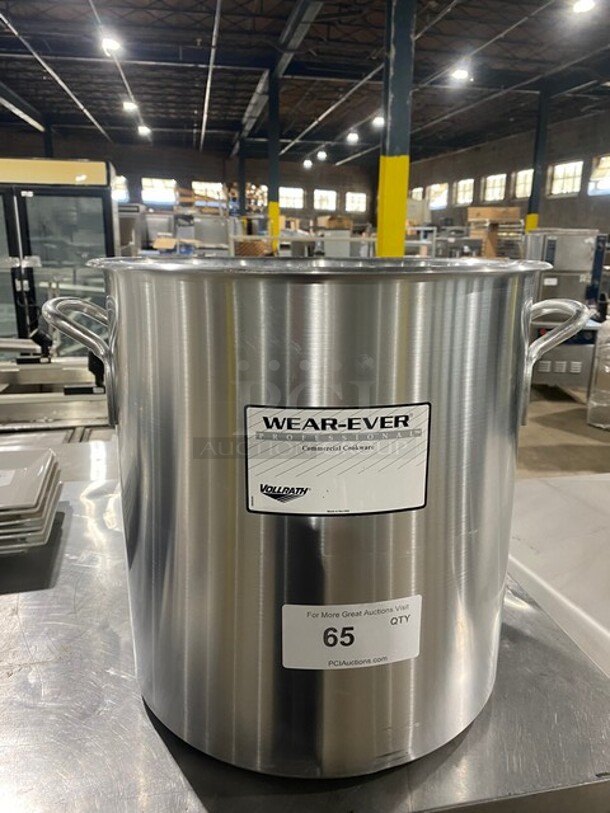 NICE! Vollrath Wear Ever Commercial Large Stock Pot! With Handles! - Image 1 of 6