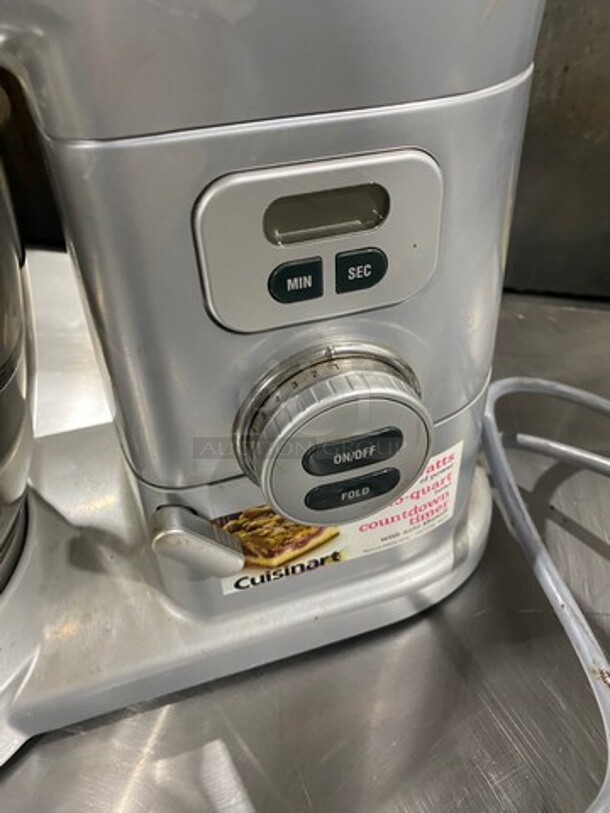 Cuisinart Countertop Mixer! With Mixing Bowl! With Paddle, Whisk And Hook Attachement! - Image 5 of 8