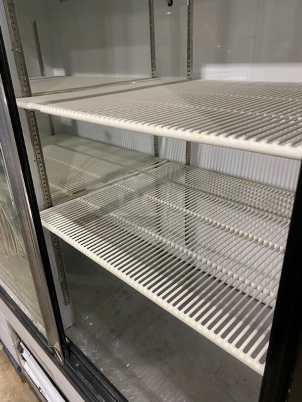 Leader 2010 Commercial Refrigerator Merchandiser! With 2 Sliding Glass Doors! With Poly Coated Racks! One Glass Door Is Broken! Model LS72 Serial PT010816! 115V 1Phase! - Image 6 of 9