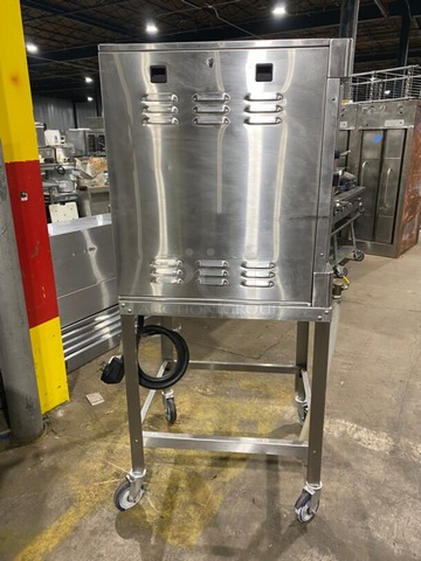 Stellar Steam Commercial Electric Powered Steamer! All Stainless Steel! On Commercial Castors! MODEL CAPELLA SN:021206073 208V - Image 2 of 9