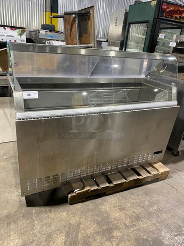 RPI Commercial Refrigerated Ice Cream Dipping Cabinet/Display Case! With Rear Access Doors! Solid Stainless Steel! Model: VIG6SA SN: 10073898 115/208/230V 60HZ 1 Phase