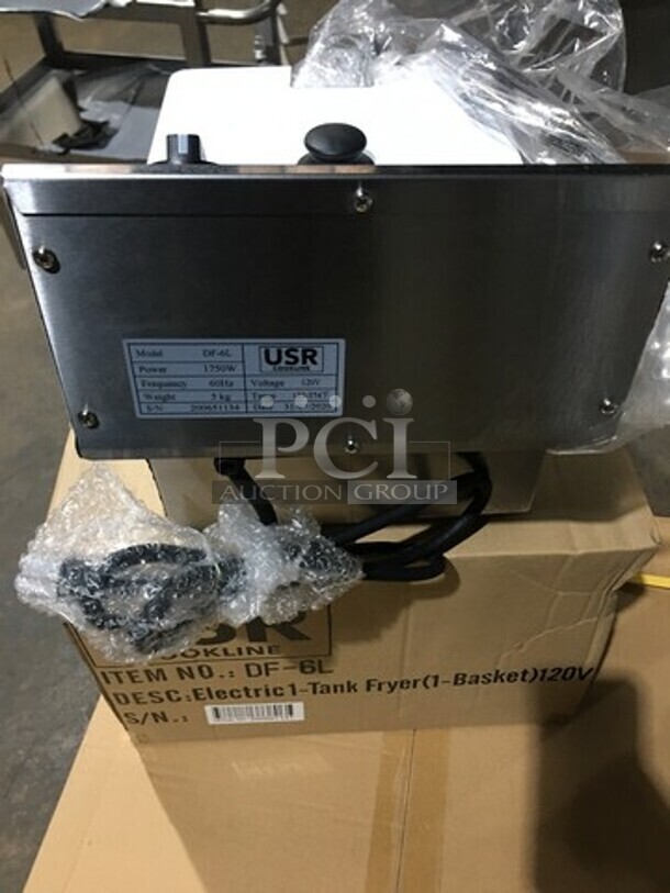 WOW! BRAND NEW IN THE BOX! 2020 USR Countertop Electric Powered Deep Fat Fryer! Model: DF6L 220V 60HZ 1 Phase - Image 4 of 5