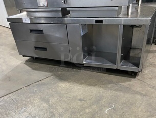 Delfield Commercial Refrigerated 2 Drawer Chef Base! All Stainless Steel! On Casters! SN: 1509150000570 115V 60HZ 1 Phase - Image 1 of 10