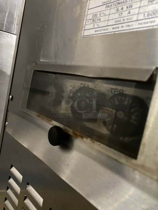 Carpigiani Commercial Floor Style Pasteurizer Machine! All Stainless Steel! Model PASTOMASTER60 Serial 470888! 220V 3Phase! On Casters! - Image 7 of 10
