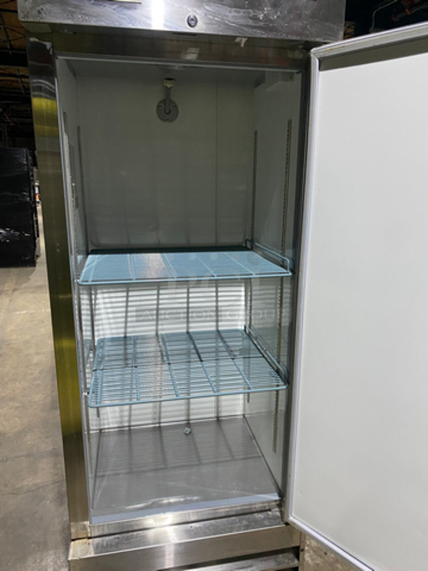 Avantco Commercial Single Door Reach In Freezer! With Poly Coated Racks! All Stainless Steel! On Casters! Model: 178CFD1FF 115V 60HZ - Image 5 of 11