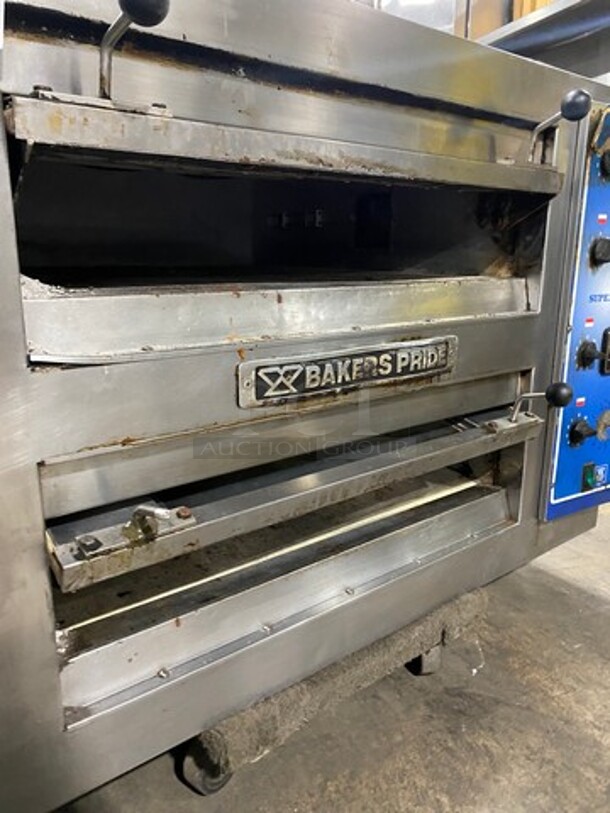 Bakers Pride Commercial Electric Powered Double Deck Pizza Oven! All Stainless Steel! 2x Your Bid Makes One Unit! Model: EP22828 SN: 580631701003 208V 60HZ 3 Phase - Image 6 of 8