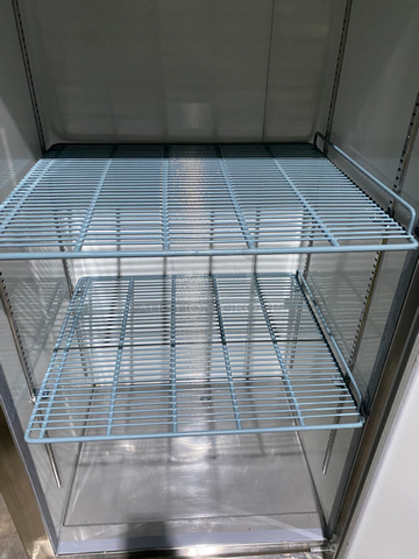 Avantco Commercial Single Door Reach In Freezer! With Poly Coated Racks! All Stainless Steel! On Casters! Model: 178CFD1FF 115V 60HZ - Image 6 of 11