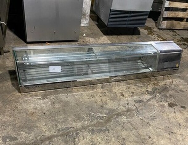 Yoshimasa Commercial Countertop Refrigerated Sushi Display Case Merchandiser! With Slanted Front Glass! Stainless Steel Body! - Image 1 of 8
