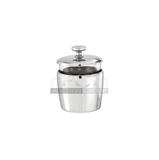Lot of 2 BRAND NEW! Sambonet 56081-01 Stainless Steel Mustard Pot. - Image 1 of 5