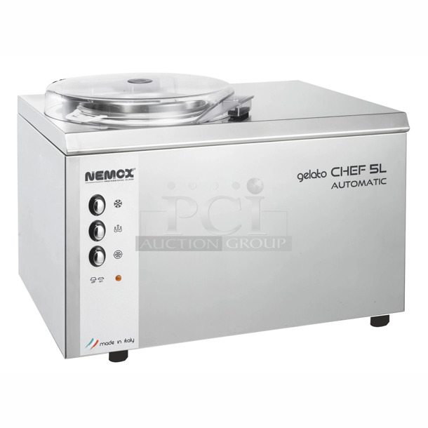 BRAND NEW IN BOX! Nemox Gelato Chef 5L Air Cooled Countertop Gelato Machine. 120 Volts, 1 Phase.  - Image 1 of 6