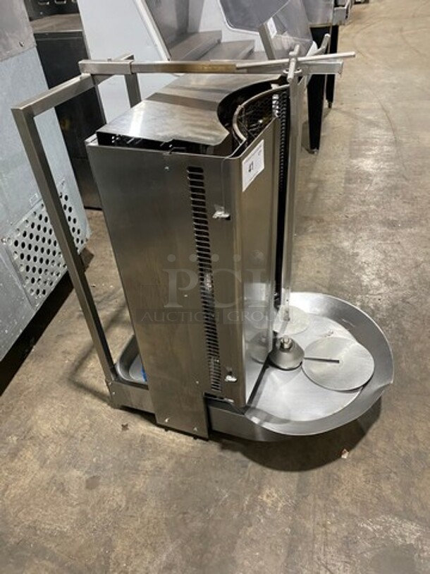 LATE MODEL! 2017 Inoksan Commercial Natural Gas Powered Kebab/ Gyro Machine! All Stainless Steel! Model: PDG400N SN: 37011908007 115V - Image 3 of 9