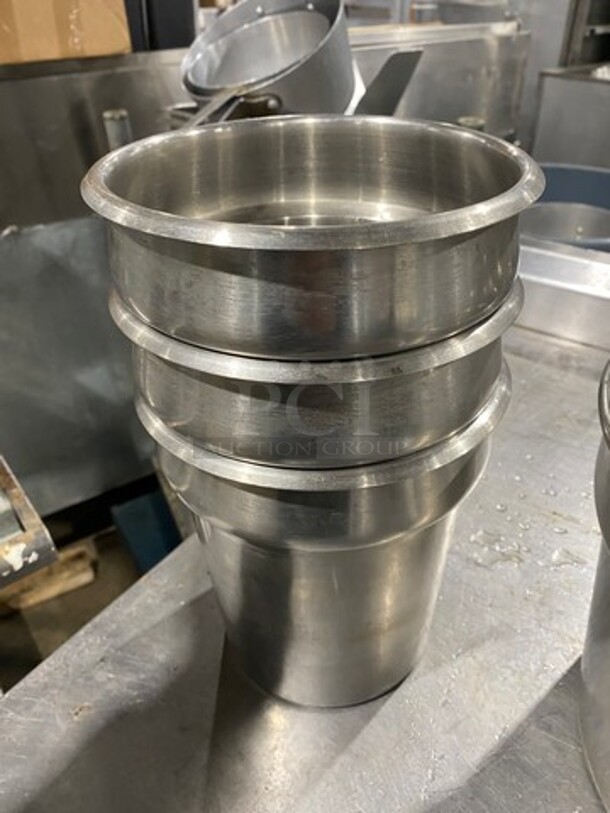 ALL ONE MONYE! Assorted Size Stainless Steel Round Soup Pan Insert! - Image 3 of 6