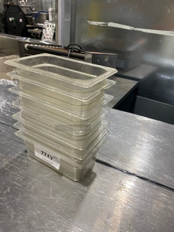 Clear Poly 1/4x4" Food Containers! 7x Your Bid! - Image 2 of 9