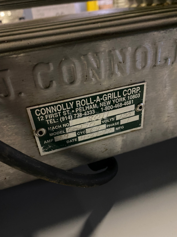 Connolly Roll-A-Grill Commercial Countertop Hot Dog Roller! Stainless Steel Body! Model: C270 120V 60HZ 1 Phase - Image 5 of 9