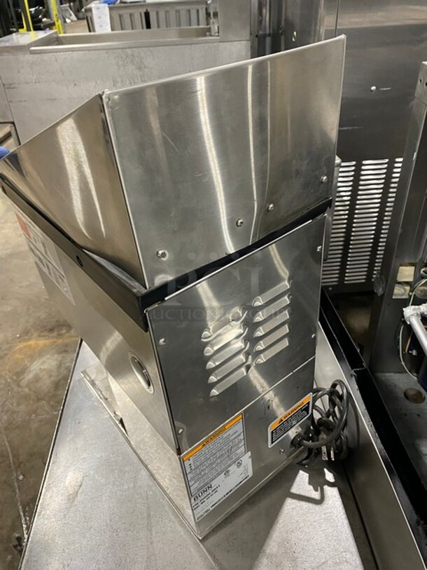 Bunn Commercial Countertop Dual Coffee Bean Grinder Machine! Stainless Steel Body! Model: MHG SN: MHG0017860 120V 60HZ 1 Phase - Image 4 of 8