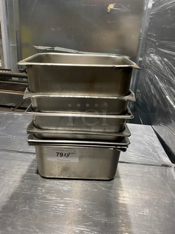 Commercial Steam Table/ Prep Table Food Pans! All Stainless Steel! 8x Your Bid! - Image 1 of 7