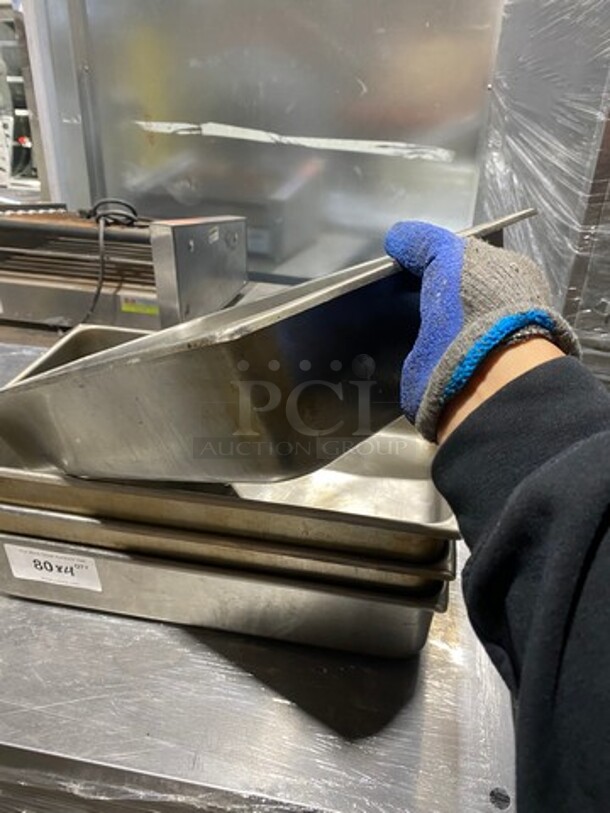 Commercial Steam Table/ Prep Table Food Pans! All Stainless Steel! 4x Your Bid! - Image 5 of 8