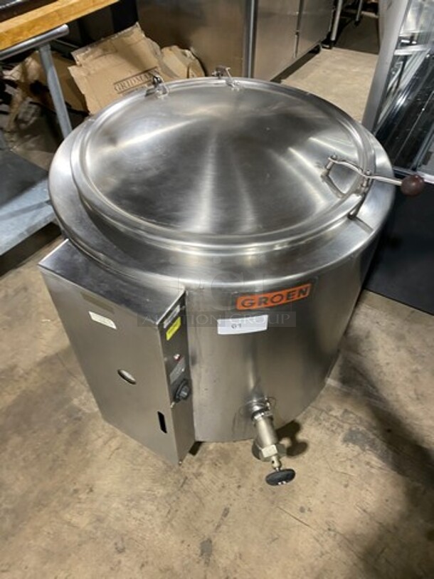 Groen Commercial Electric Powered Soup Kettle! All Stainless Steel! On Legs! Model: EE40 SN: 342D 208V 3 Phase - Image 11 of 11