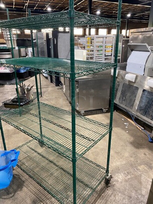 Metro 4 Tier Shelf! On Casters! BUYER MUST DISMANTLE! PCI CANNOT DISMANTLE FOR SHIPPING! PLEASE CONSIDER FREIGHT CHARGES! - Image 4 of 8
