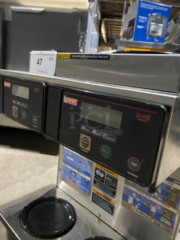 Bunn Commercial Countertop Dual Coffee Brewing Machine! With 4 Coffee Pot Warming Stations! All Stainless Steel! On Small Legs! Model: AXIOM2/2TWIN SN: AXTN012827 120/208/240V 60HZ 1 Phase - Image 8 of 9