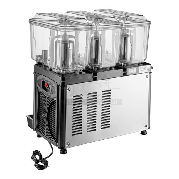 BRAND NEW SCRATCH & DENT! Carnival King RBD3G3 Triple 3 Gallon Bowl Refrigerated Beverage Dispenser - 120V	S/N: 23116422 - Image 2 of 9