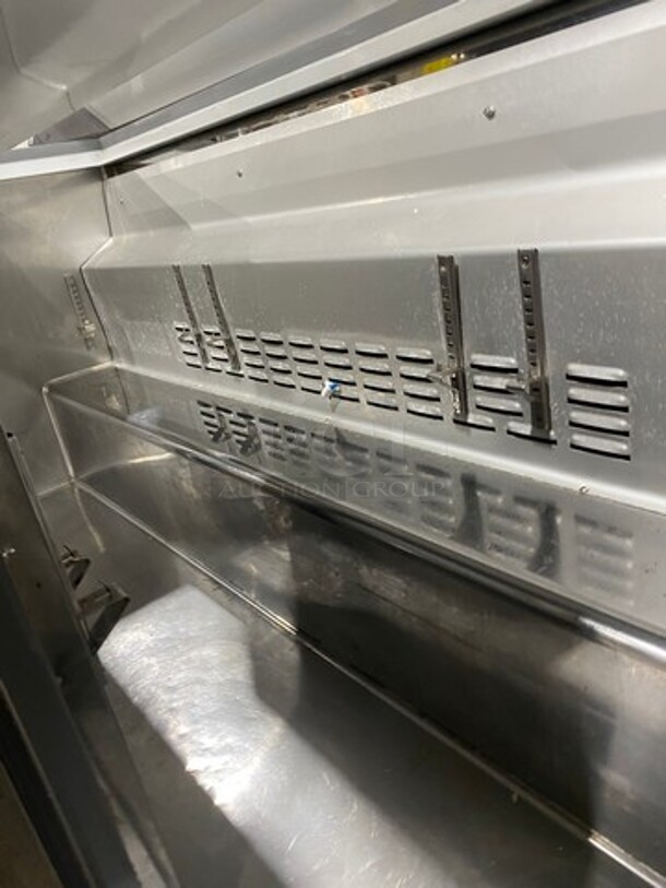 EQ Kitchen Line Commercial Refrigerated Sandwich Prep Table! With 3 Door Storage Space Underneath! Poly Coated Racks! All Stainless Steel! On Casters! Model: SCL3 SN: 6455423716101406 115V - Image 6 of 9