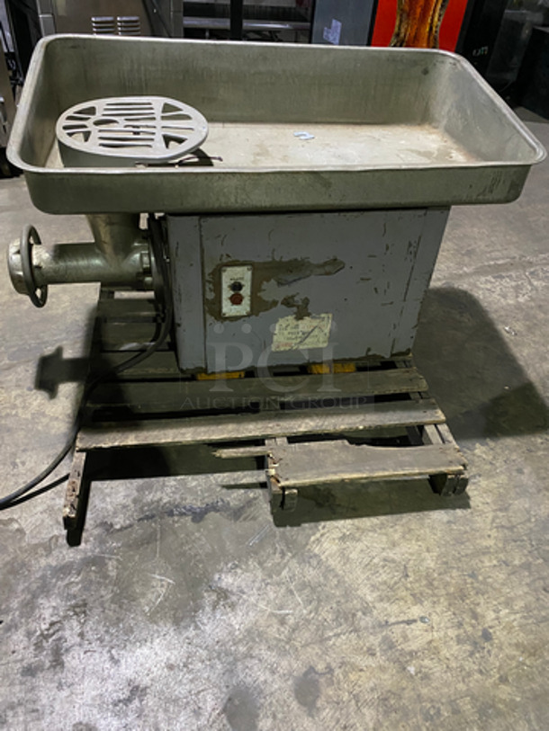 Hobart Commercial Countertop Heavy Duty Meat Grinder! All Stainless Steel! Model: 4046 SN: 1366555 220V 60HZ 3 Phase - Image 2 of 9