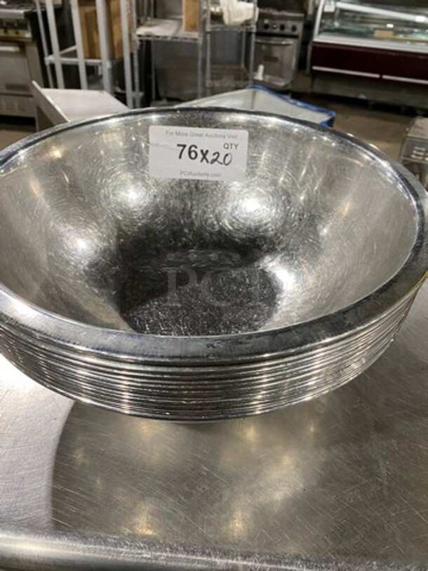 Stainless Steel Mixing Bowls! 20x Your Bid!