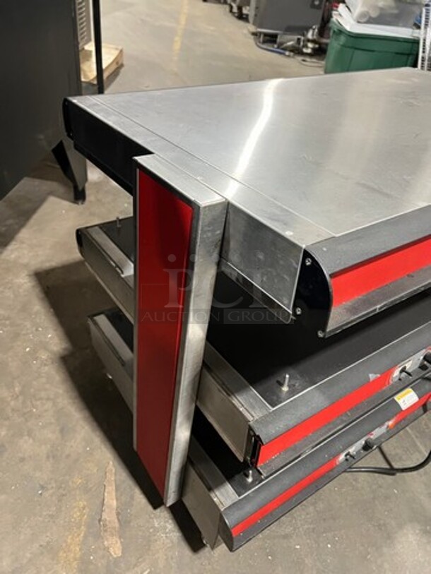 WOW! APW Wyott Commercial Countertop Heated Shelf Merchandiser! On Legs! Model: DMXD42S SN: 380821208002 120V 60HZ 1 Phase - Image 6 of 6