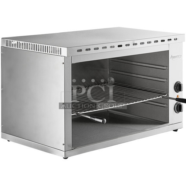 BRAND NEW IN BOX! Avantco 177CHSME32M Stainless Steel Commercial Countertop Electric Powered 32" Cheese Melter. 208/240 Volts. - Image 1 of 4