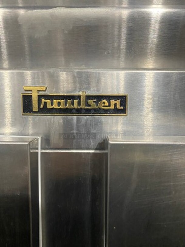Traulsen Commercial 2 Door Reach In Refrigerator! With Poly Coated Racks! All Stainless Steel! On Casters! Model: G20010 SN: T36622J06! 115V 60HZ 1 Phase! - Image 9 of 9